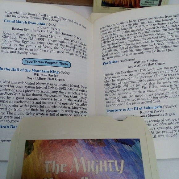 8-Track 4-Tape Set The Mighty Pipe Organ Plays Golden Favorites Readers Digest - Picture 5 of 7